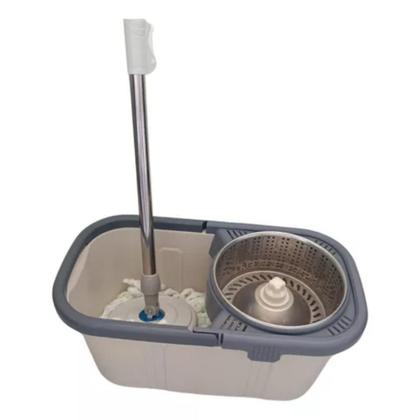 Imagem de Mop Esfregão Balde 18 Litros Rodo Passa Centrifuga Giratória