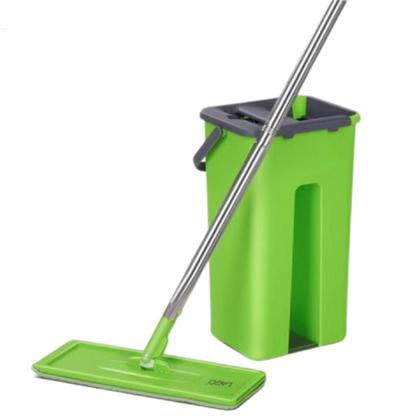 Imagem de Mop Flat Esfregão Rodo E Balde Multiuso Giratório Ergonômico