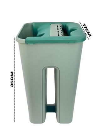 Imagem de Mop Flat Esfregão Rodo e Balde Slim Pano Limpeza Piso Refil