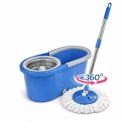 Imagem de Mop Giratório 360 com Balde 13L e Esfregão de Microfibra