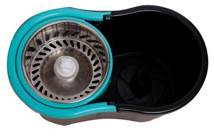 Imagem de Mop Giratório Com Balde 8L Centrifuga Inox Esfregão Mágico
