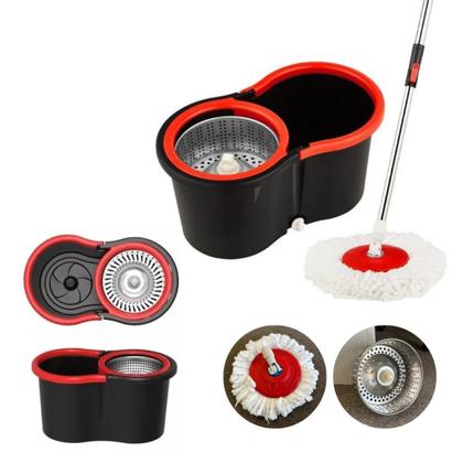 Imagem de Mop Giratório Com Balde Centrífuga Cesto Em Inox 13l e Refil