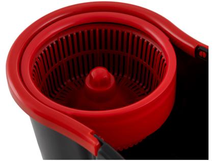 Imagem de Mop Giratório Powermaid Preto e Vermelho