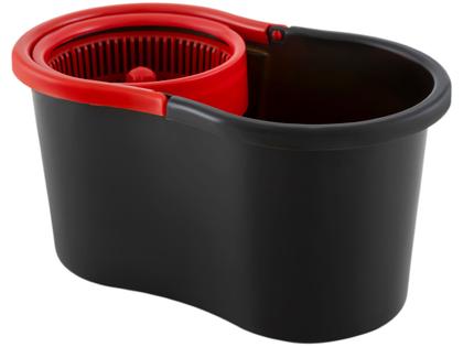 Imagem de Mop Giratório Powermaid Preto e Vermelho