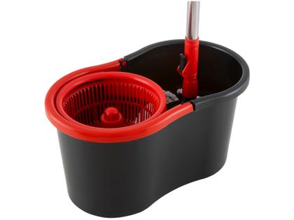 Imagem de Mop Giratório Powermaid Preto e Vermelho