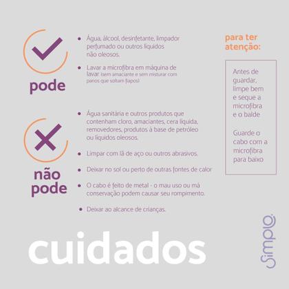 Imagem de Mop giro fit com balde 8l e esfregao - simplo