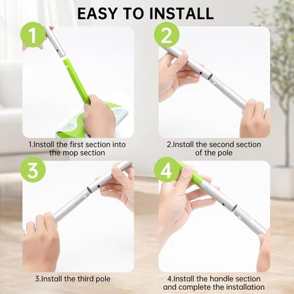 Imagem de Mop Handle LANGRUI compatível com Swiffer Extra Long Green
