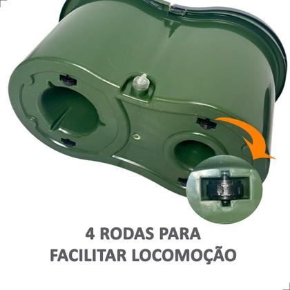 Imagem de Mop INMA Esfreguette Giratório Com Rodas 14L 360 Cesto Inox 3 em 1 Para Limpeza Esfregão Limpa Chão Balde Centrifuga + 3 Refis