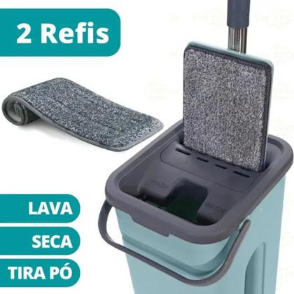 Imagem de Mop Lava E Seca Flat Multiuso Vertical + Refil Extra 123util