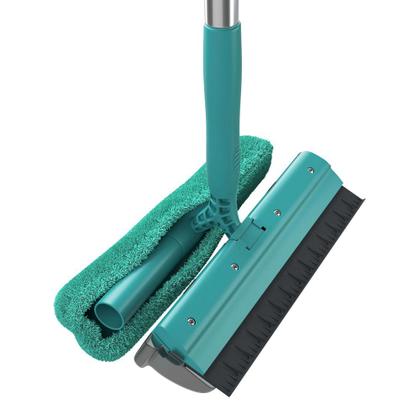 Imagem de Mop Limpa Janelas com Cabo Extensível 2 em 1 Microfibra Rodinho Flash Limp MOP6071