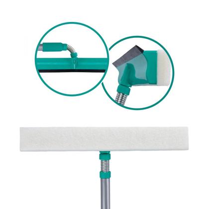 Imagem de Mop Limpa Vidros Lava Seca 2 Em 1 Com Cabo Extensível Noviça