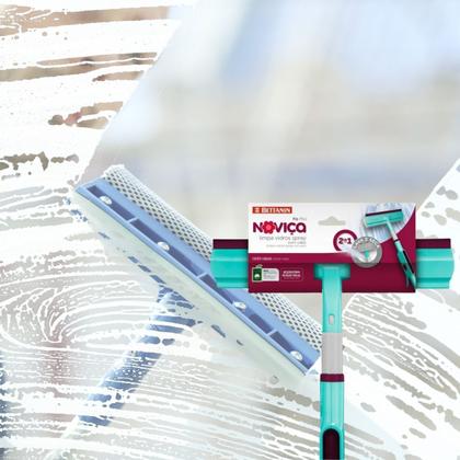 Imagem de Mop Limpa Vidros Spray 2 em 1 Com Cabo - Lava e Seca Noviça