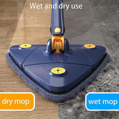 Imagem de Mop Limpeza Ajustável Giratório 360 Triangular 51 Mop