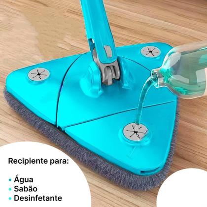 Imagem de Mop Limpeza Pesada Triângulo Ajustável Giratório 360