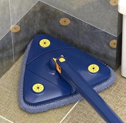 Imagem de Mop Limpeza Triangulo Ajustável Giratório 360 3 Refil