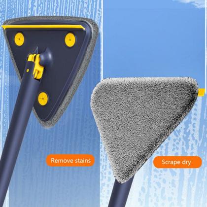 Imagem de Mop Limpeza Triângulos 360 Graus Rotativo Esfregão Com Refil