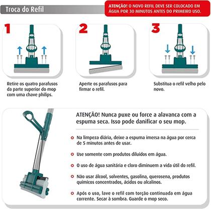 Imagem de Mop Rodo Mágico Flash Limp Original Limpeza Geral Plus