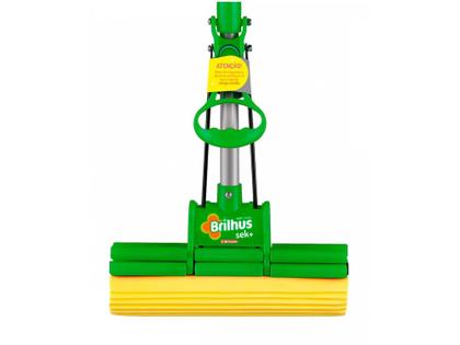 Imagem de Mop Sek+ Bettanin com Cabo Retrátil Verde e Amarelo Brilhus