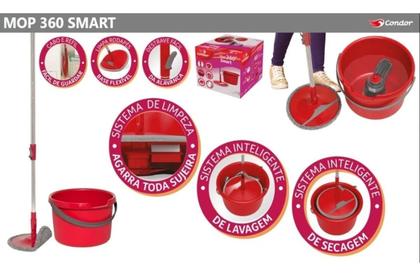 Imagem de Mop Smart 360 Lava E Seca Sistema Inteligente Giratório