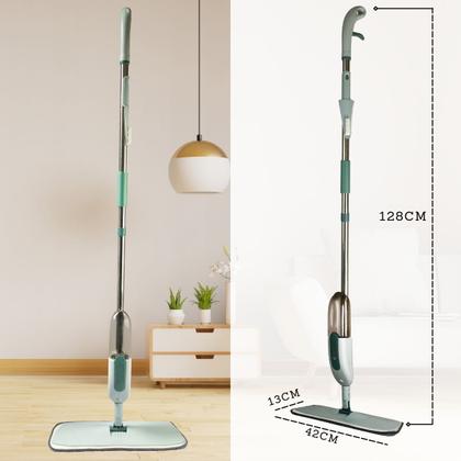 Imagem de Mop Spray 2 em 1 Esfregão + 2 Refil Microfibra Rodo Magico Com Reservatório