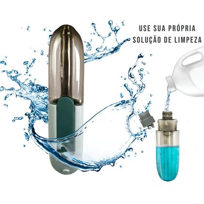 Imagem de Mop Spray 2 em 1 Esfregão + 2 Refil Microfibra Rodo Magico Com Reservatório