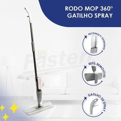 Imagem de Mop Spray Com Reservatório Rodo Vassoura Magica Limpeza Esfregão FST025
