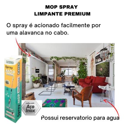 Imagem de Mop Spray Limpeza Vassoura Esfregão Rodo Magico Micro Fibra