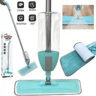 Imagem de Mop Spray Magico Esfregão Com Reservatorio Rodo De Limpeza Microfibra Refil Multiuso