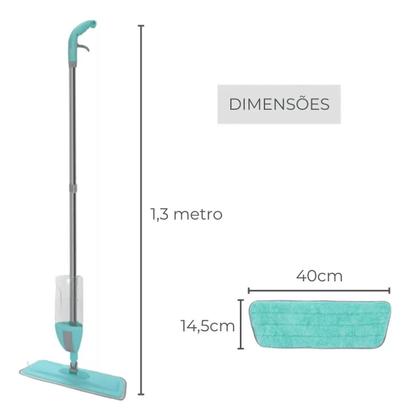 Imagem de Mop Spray Magico Esfregão Com Reservatorio Rodo De Limpeza Microfibra Refil Multiuso