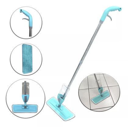 Imagem de Mop Spray Magico Esfregão Com Reservatorio Rodo De Limpeza Microfibra Refil Multiuso
