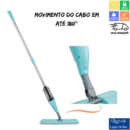 Imagem de Mop Spray Mágico Mor C/ Esfregão Reservatório Rodo De Limpeza e Refil de Microfibra