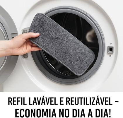 Imagem de Mop Spray Rodo Esfregão Microfibra com Reservatório de Água Produto de Limpeza Rodo Mágico Limpa Seca