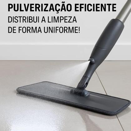 Imagem de Mop Spray Rodo Esfregão Microfibra com Reservatório de Água Produto de Limpeza Rodo Mágico Limpa Seca