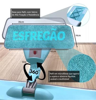 Imagem de Mop Spray Rodo Mágico Inteligente com Reservatório 123 Útil