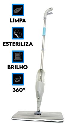 Imagem de Mop Spray Tira Pelos Rolo Adesivo Esponja Mágica Limpeza 3x1
