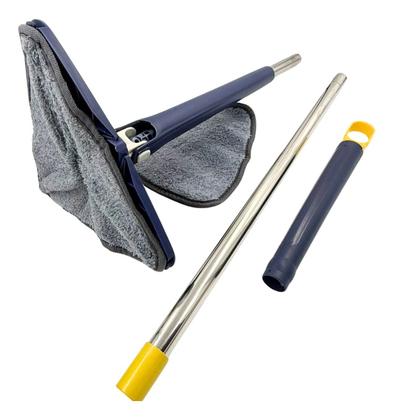 Imagem de Mop Triangular Esfregão Rodo Mágico Giratório Com 2 Refil