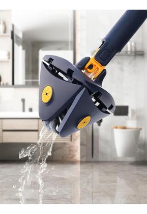 Imagem de Mop Triangular Esfregão Rodo Mágico Giratório Com 2 Refil