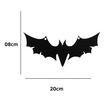 Imagem de Morcego Eva Decorativo 20cm P/ Pendurar - 4 Unidades