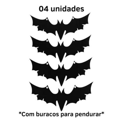 Imagem de Morcego Eva Decorativo 20cm P/ Pendurar - 4 Unidades