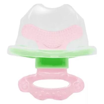 Imagem de Mordedor Bebe Massageador Gengiva Alivio Nascimento Dente Rosa