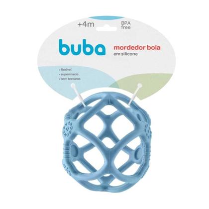 Imagem de Mordedor bola em silicone azul - buba 15636