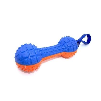 Imagem de Mordedor Brinquedo Halter Limpa Dente Interativo Borracha Resistente Para Pet Cachorro porte medio e grande