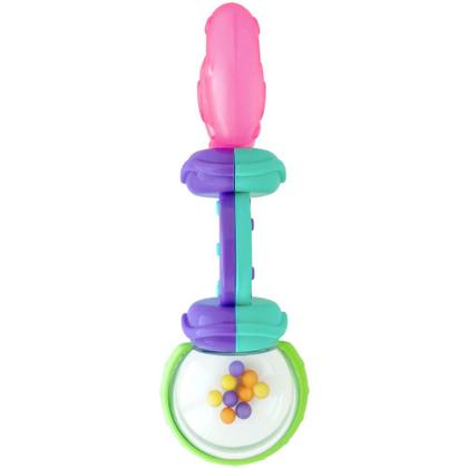 Imagem de Mordedor chocalho rattle & teethe rosa e roxo -bright starts
