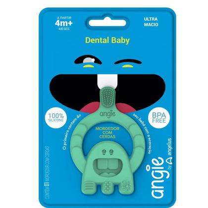 Imagem de Mordedor com Cerdas Dental Baby +4m Verde Angie