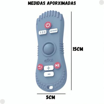 Imagem de Mordedor Controle Remoto Cinza Para Bebes 1121 - Elka
