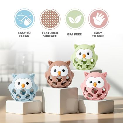 Imagem de Mordedor de Silicone BABY'S WAY Coruja 3 a 12 Meses