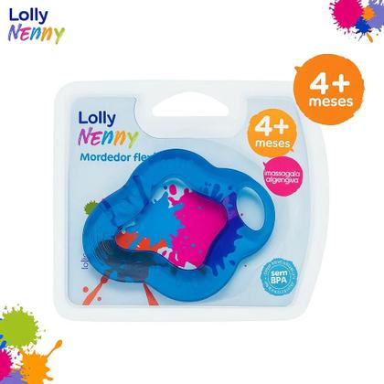 Imagem de Mordedor Lolly Clean Silicone Azul