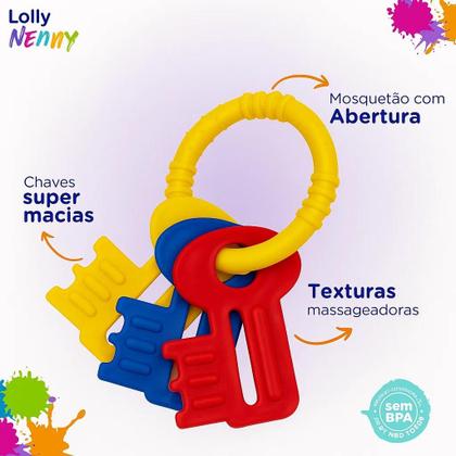 Imagem de Mordedor Lolly Nenny Chaves Super Macio Neutro