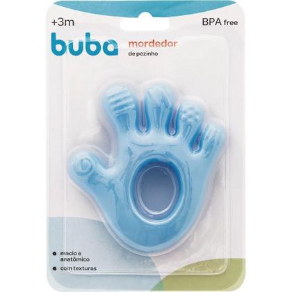Imagem de Mordedor Mãozinha Silicone Azul +4m Buba
