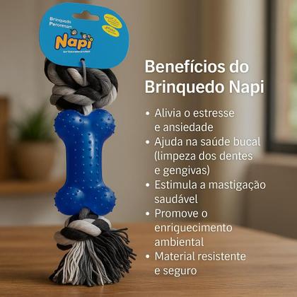 Imagem de Mordedor Para Cães Com Corda Resistente E Divertido